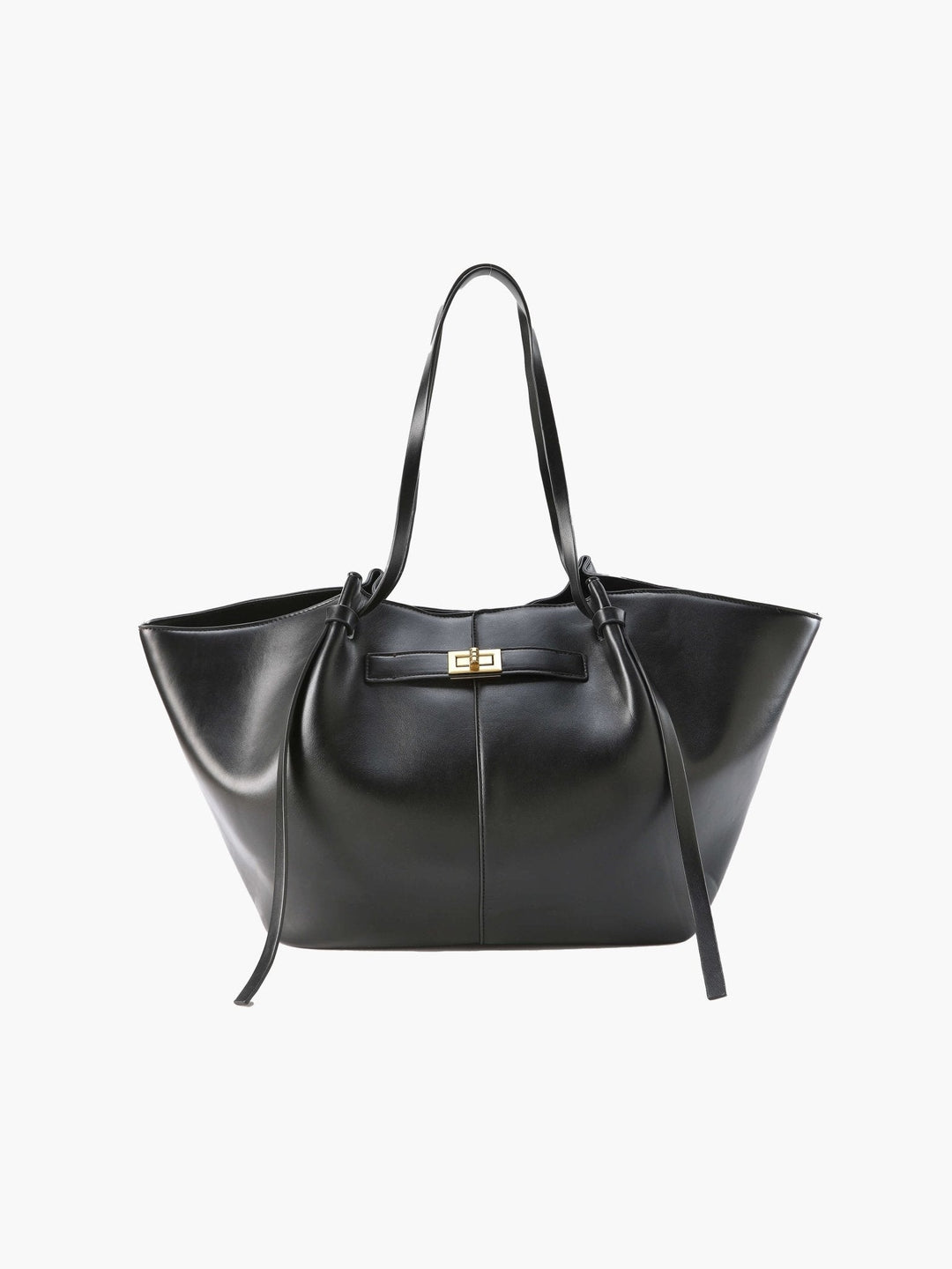 Women's Sleek Vegan Leather Tote Bag for Daily Use
