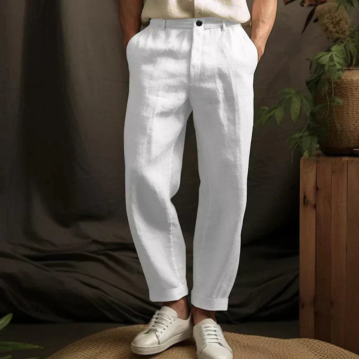 Men's Comfortable Versatile Linen Trousers for All Occasions