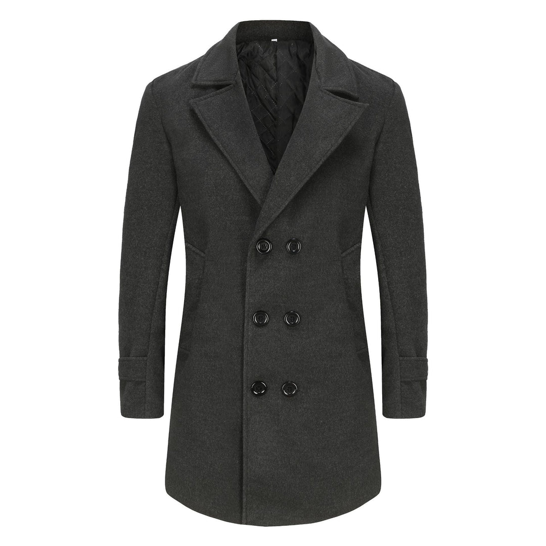 Men's Classic Double Row Wool Coat