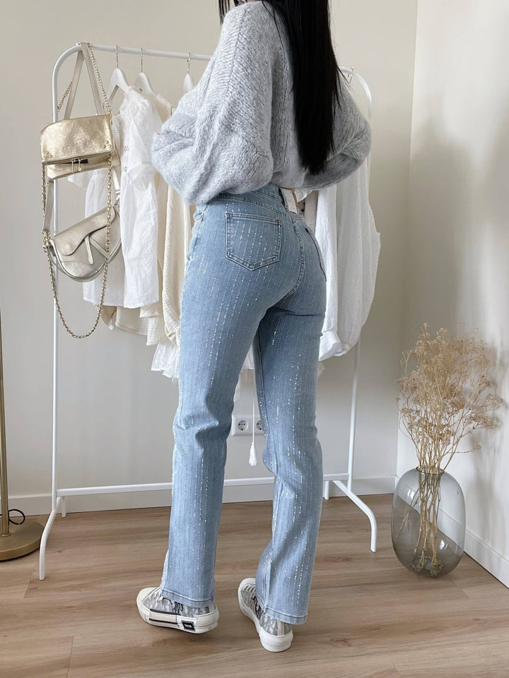 Jade | Women's Glitter Jeans for a Sparkling Style
