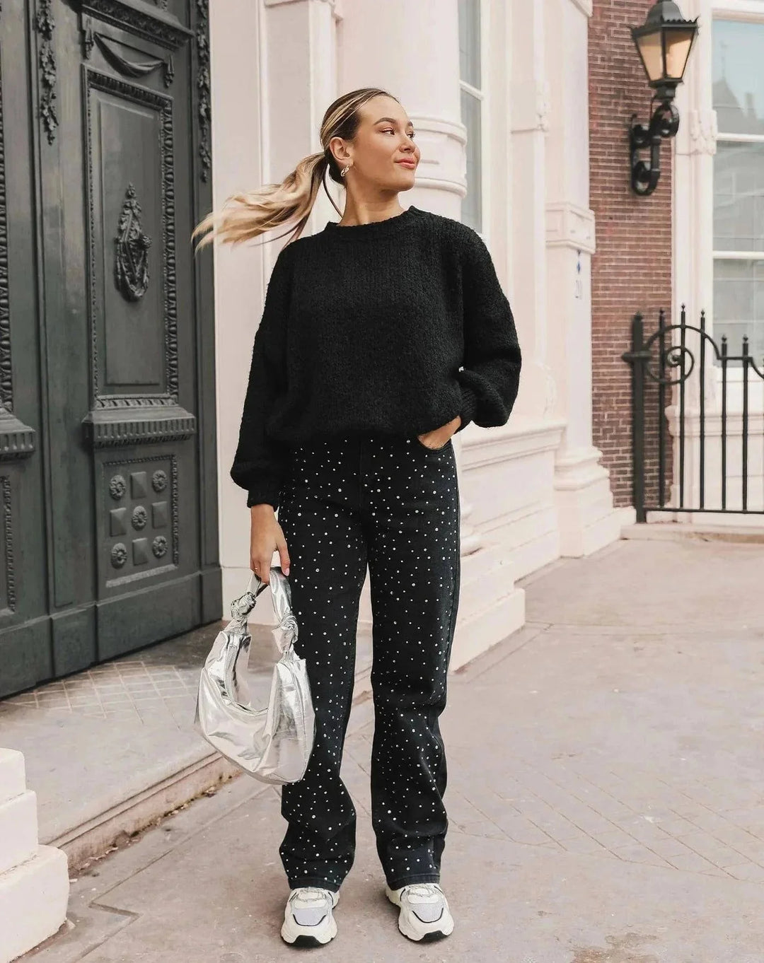 Jade | Women's Glitter Jeans for a Sparkling Style
