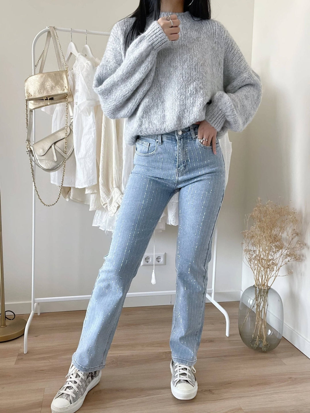 Jade | Women's Glitter Jeans for a Sparkling Style