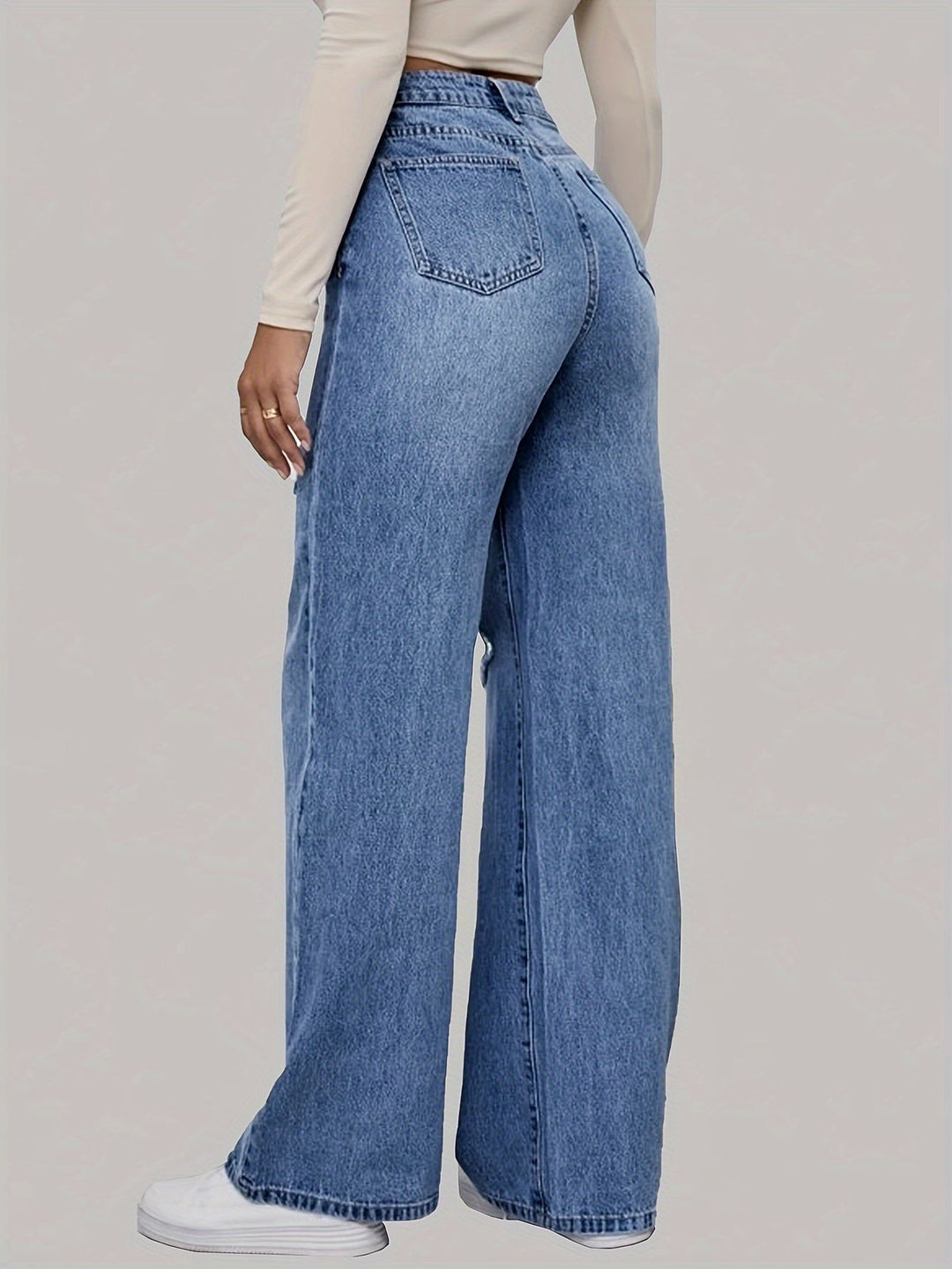 Lotte | Women's Jeans with Hearts and Graffiti Print