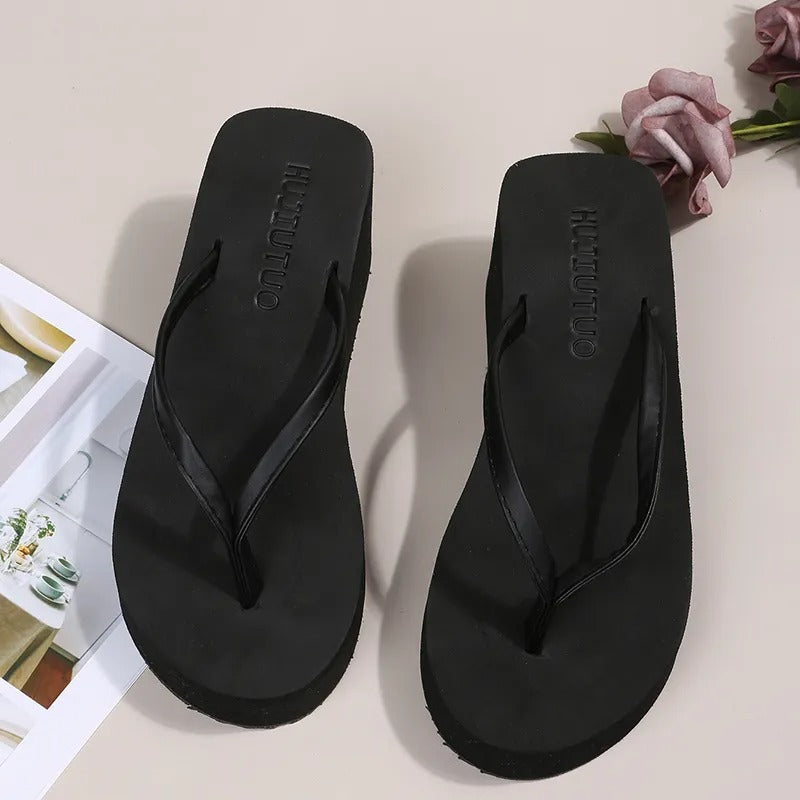 Emma | Women's Platform Slippers with Clip Toe Design