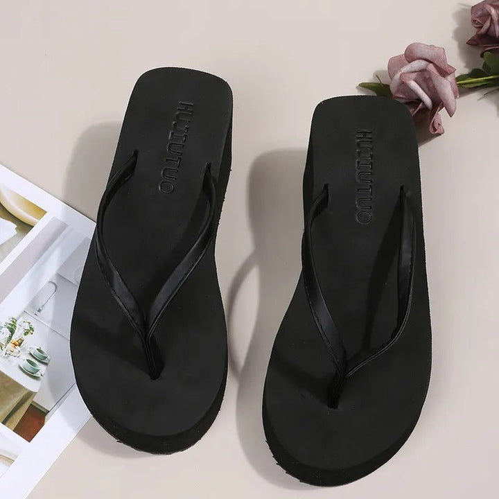 Emma | Women's Platform Slippers with Clip Toe Design