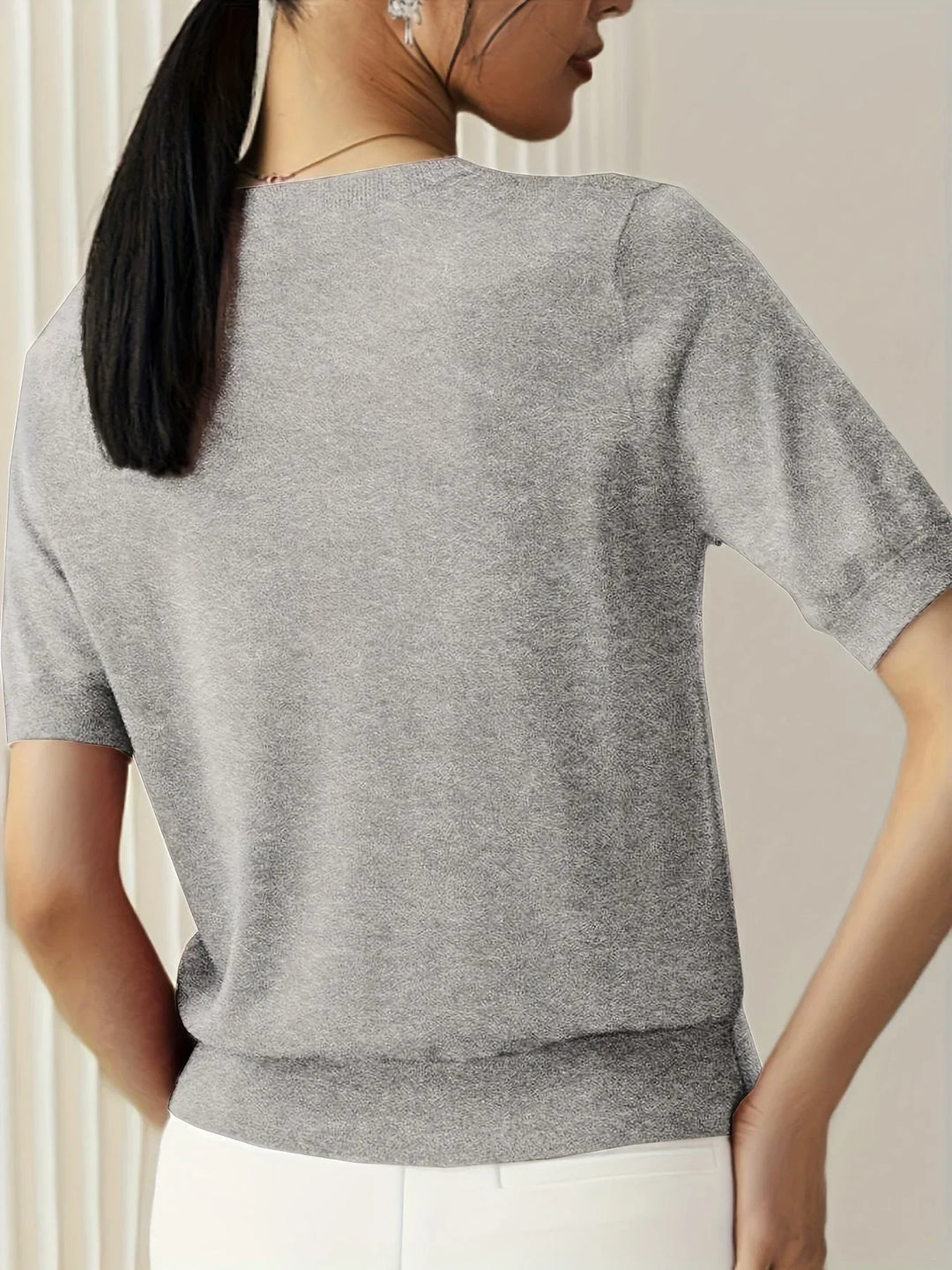 Mila | Women's Short Sleeve Spring Sweater