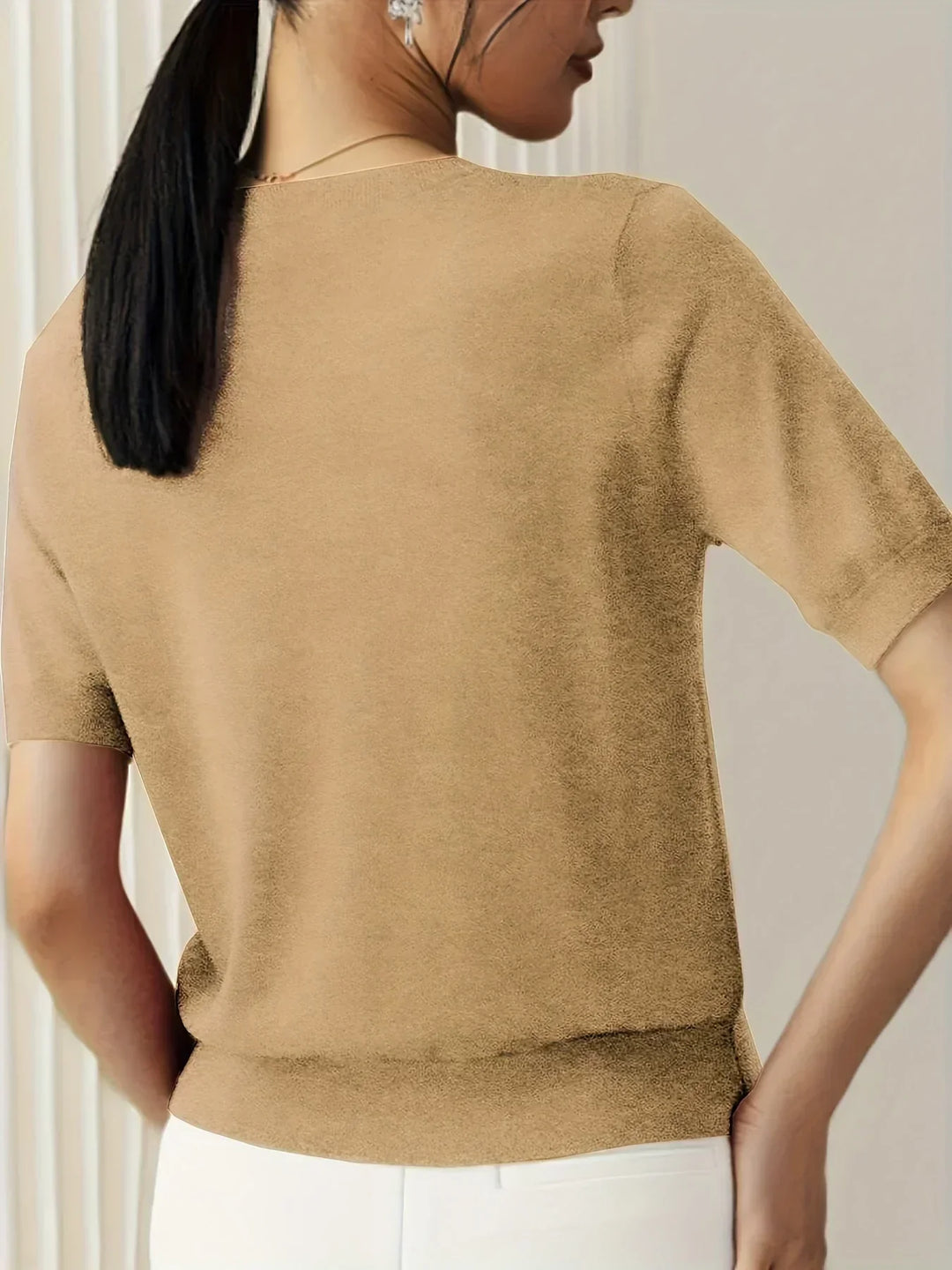 Mila | Women's Short Sleeve Spring Sweater