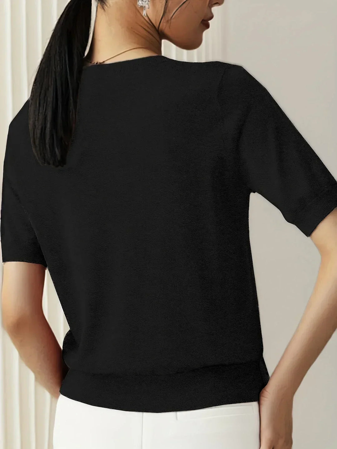 Mila | Women's Short Sleeve Spring Sweater