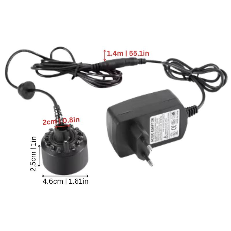 Halloween's Ultrasonic Fog Machine with LED Lights and 8-Hour Run Time