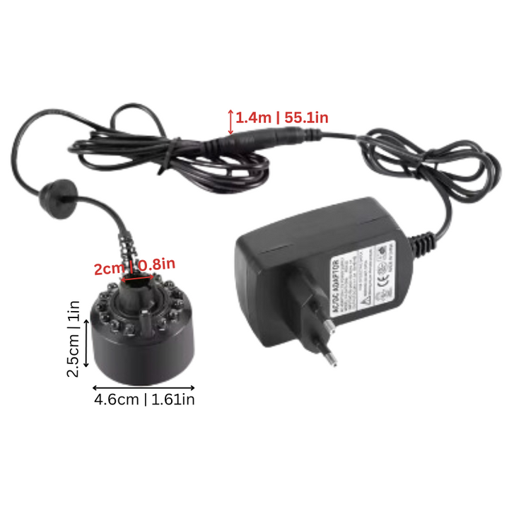 Halloween's Ultrasonic Fog Machine with LED Lights and 8-Hour Run Time