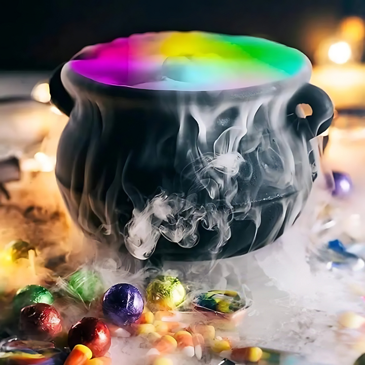 Halloween's Ultrasonic Fog Machine with LED Lights and 8-Hour Run Time