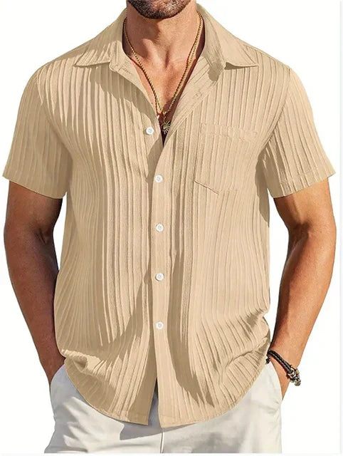 Jonas | Men's Breathable Light Linen Shirt with Relaxed Fit
