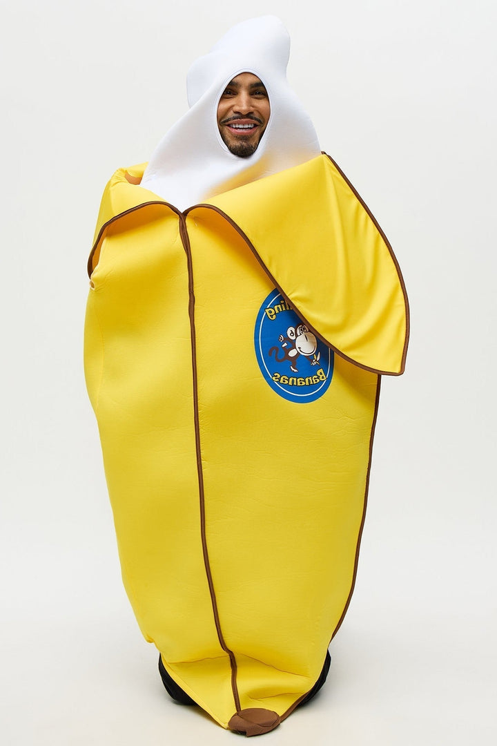 Halloween's Yellow Banana Costume Tunic with Foam Structure
