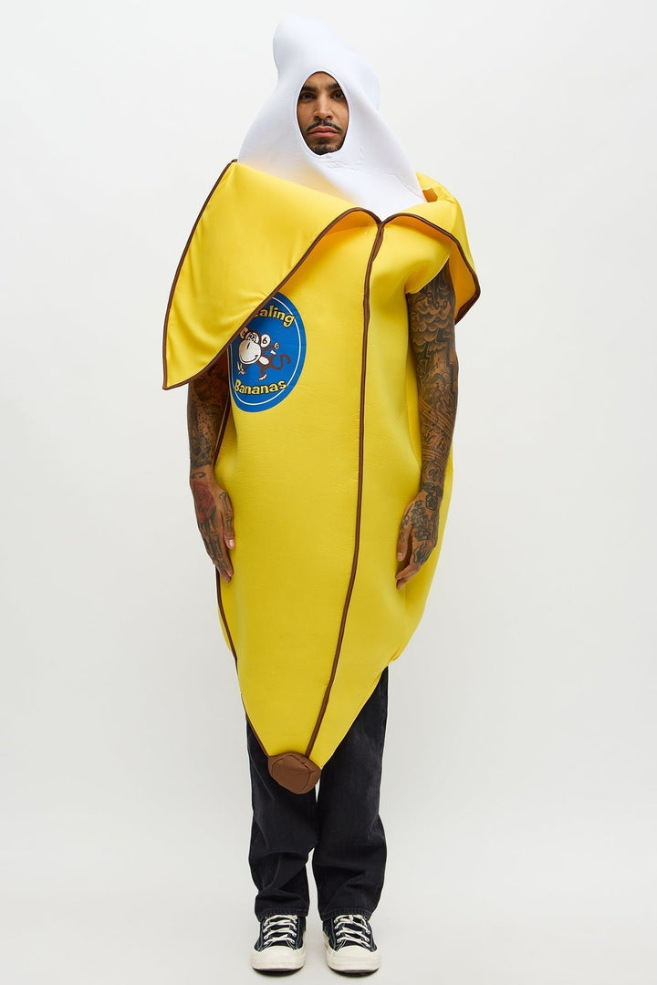 Halloween's Yellow Banana Costume Tunic with Foam Structure