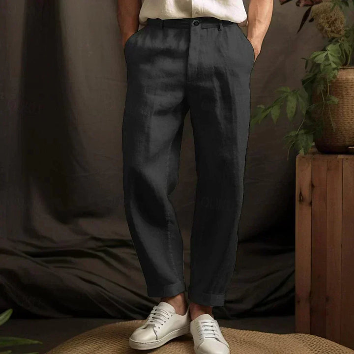 Men's Comfortable Versatile Linen Trousers for All Occasions