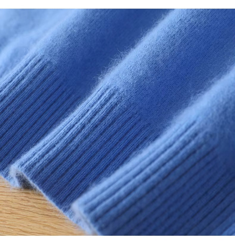 Men's Cashmere O-Neck Sweater | 100% Pure Japanese-Knit