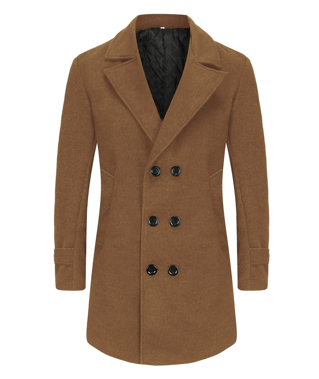 Men's Classic Double Row Wool Coat