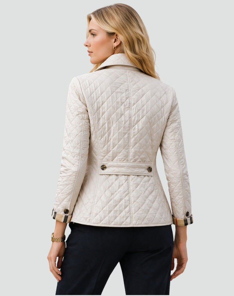 Women's Lightweight Quilted Button-Up Jacket for Everyday Wear
