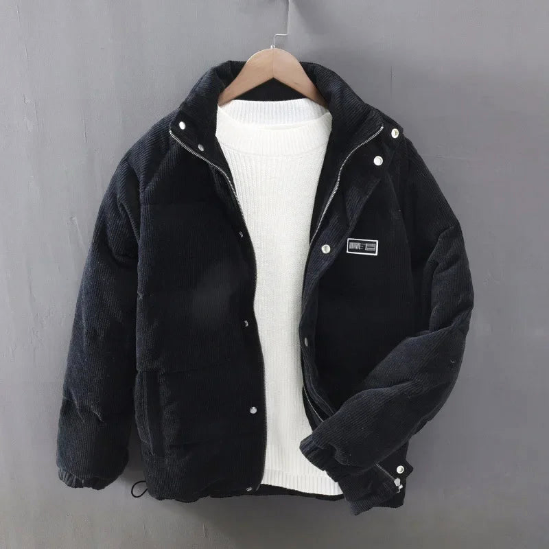 Men's Quilted Corduroy Puffer Jacket