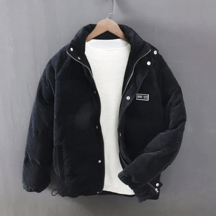 Men's Quilted Corduroy Puffer Jacket