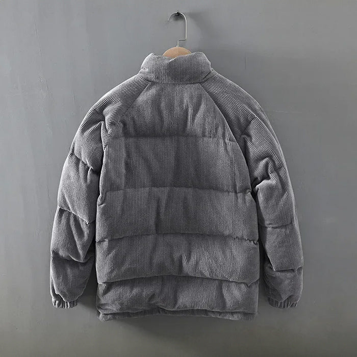 Men's Quilted Corduroy Puffer Jacket