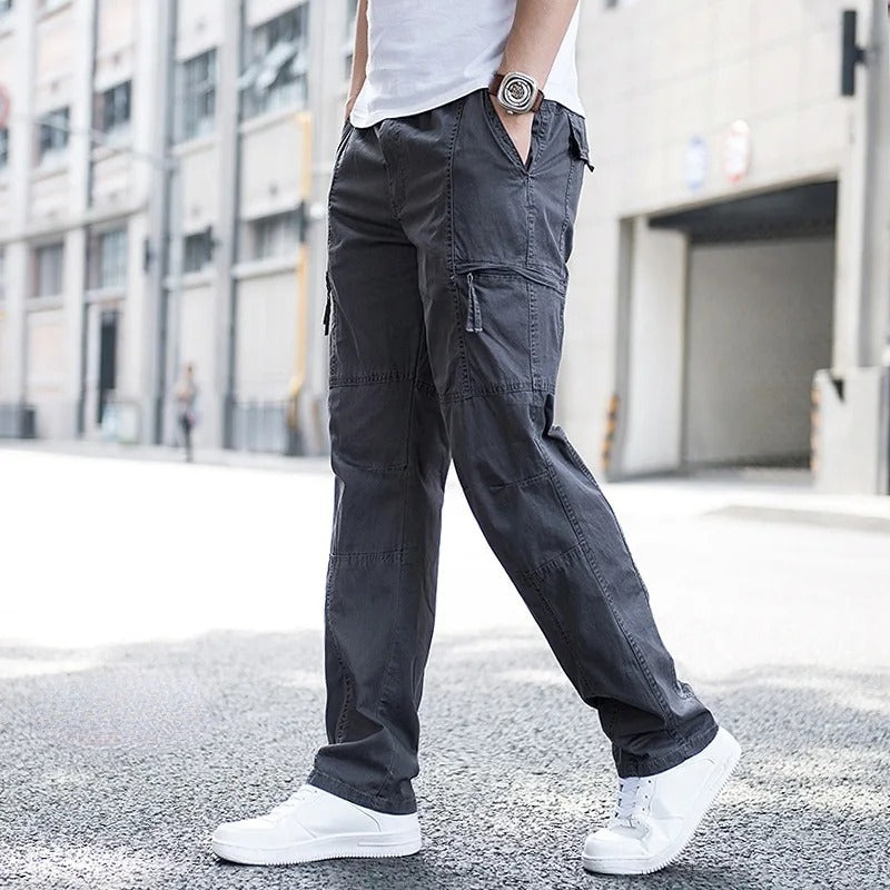 Men's Tapered Leg Multi-Pocket Cargo Pants