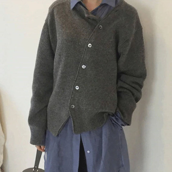 Women's Button-Front Cashmere Sweater Cardigan