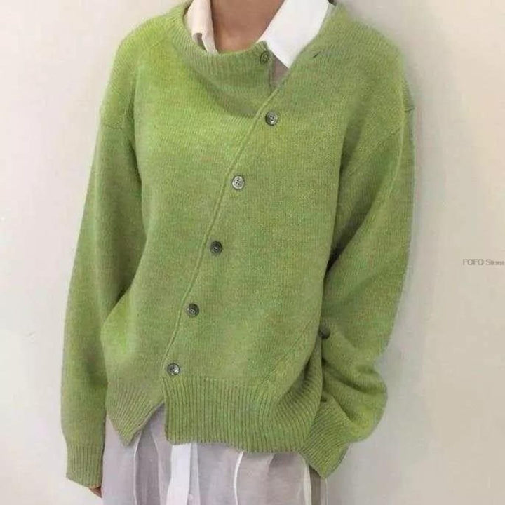 Women's Button-Front Cashmere Sweater Cardigan