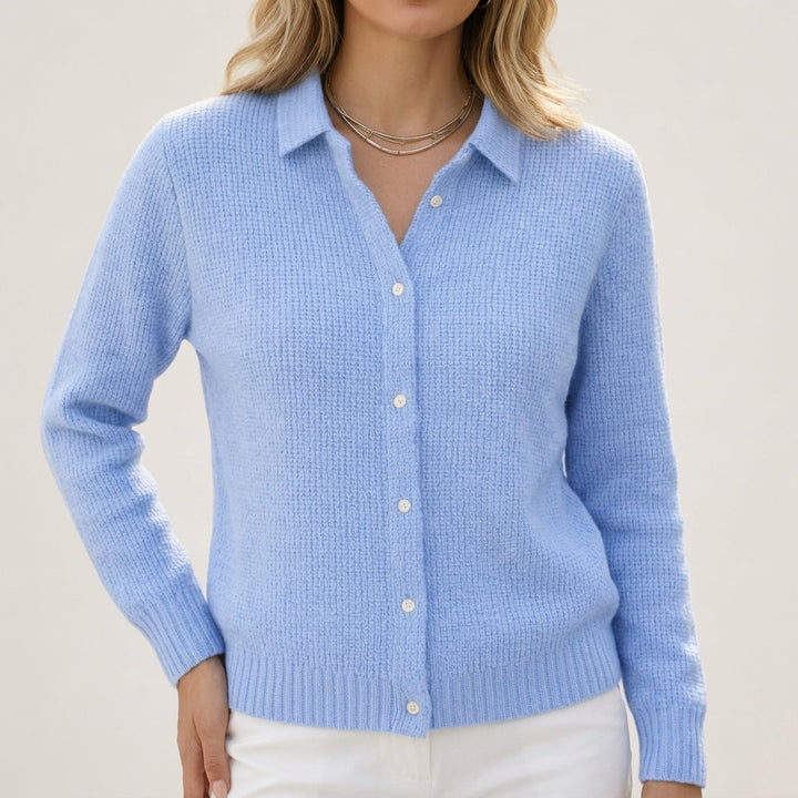 Women's Ribbed Button-Front Cardigan