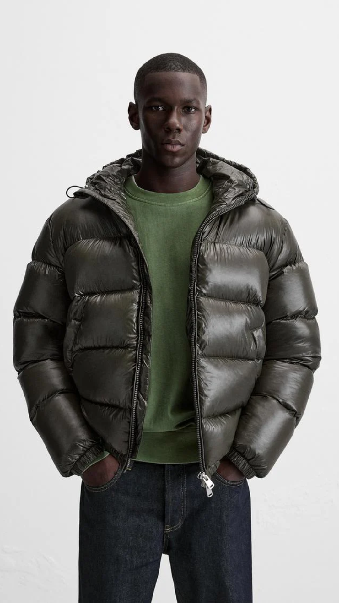 Men's Hooded Quilted Puffer Jacket