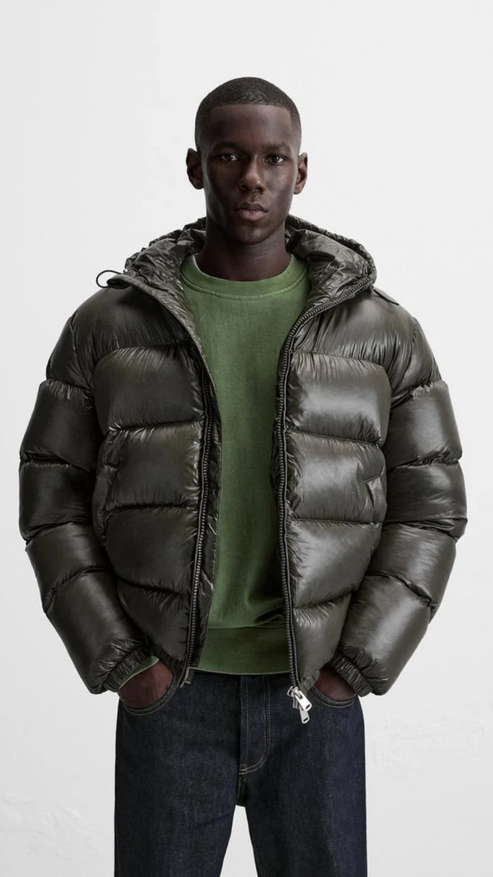 Men's Hooded Quilted Puffer Jacket