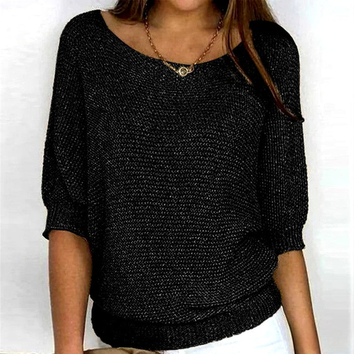 Women's Scoop Neck Relaxed Sweater
