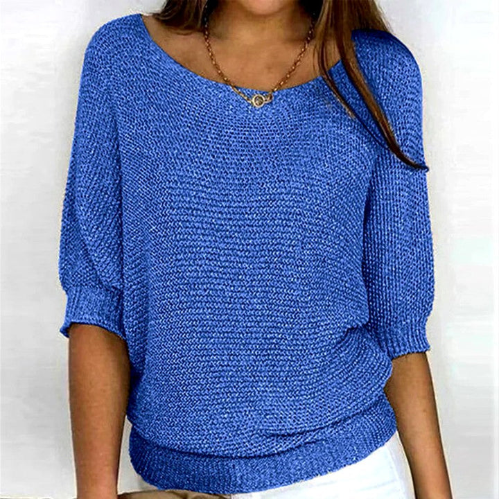 Women's Scoop Neck Relaxed Sweater