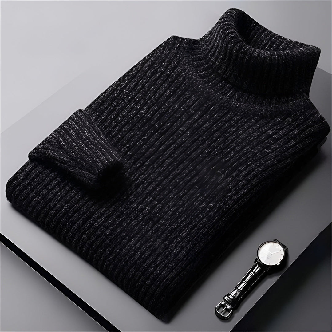 Men's Ribbed Turtleneck Sweater