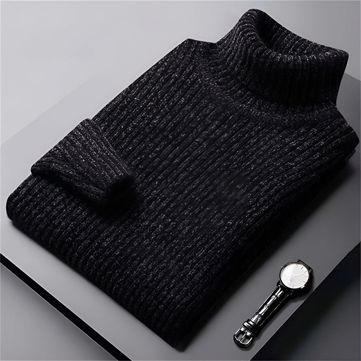 Men's Ribbed Turtleneck Sweater