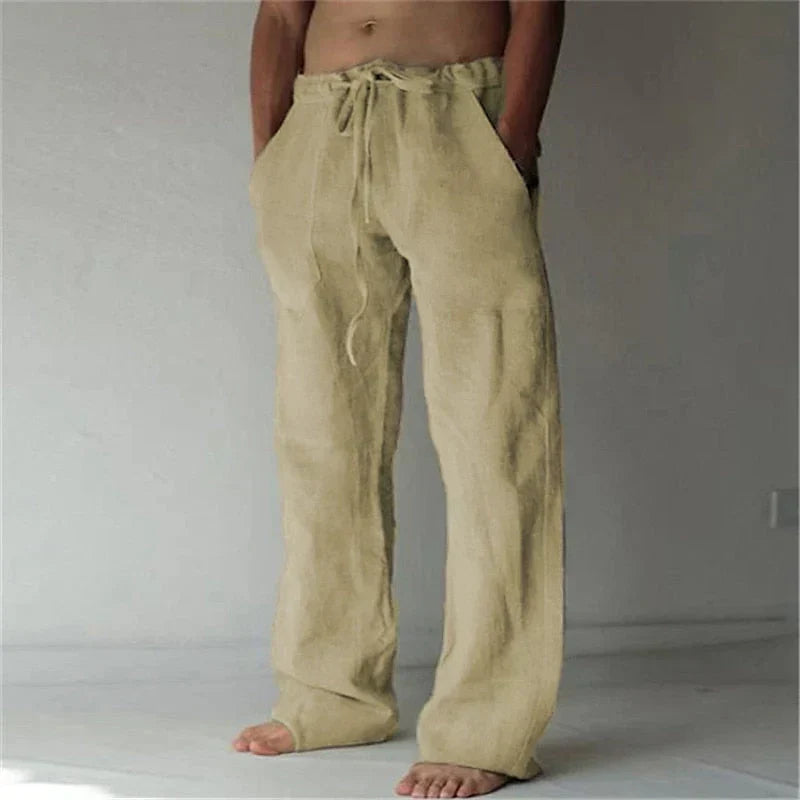Men's Casual Fit Trousers with Side Pockets