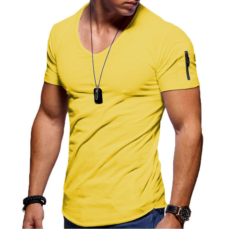 Men's Athletic Fit V-Neck T-Shirt
