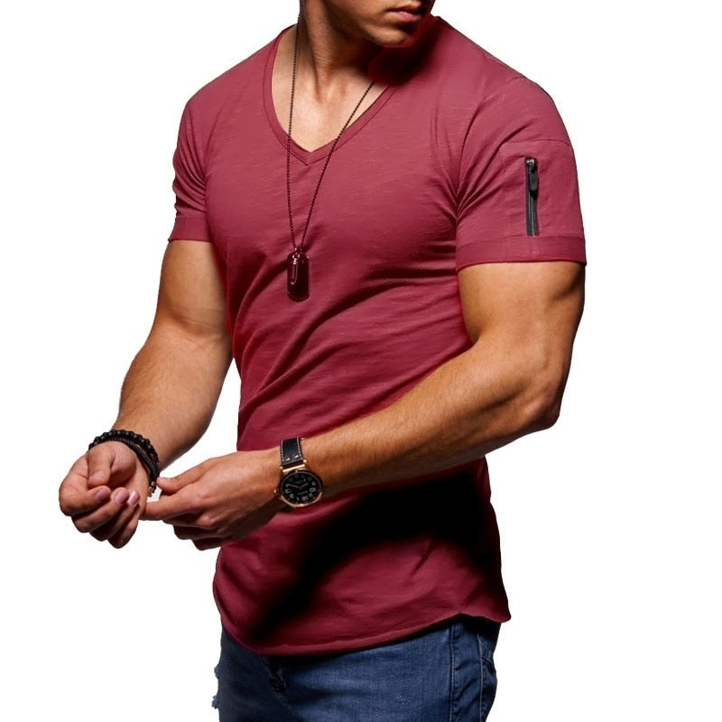 Men's Athletic Fit V-Neck T-Shirt