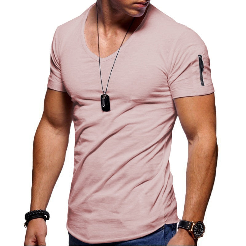 Men's Athletic Fit V-Neck T-Shirt