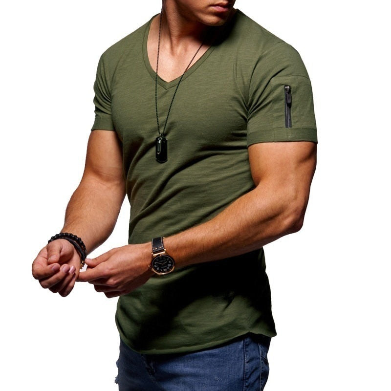 Men's Athletic Fit V-Neck T-Shirt