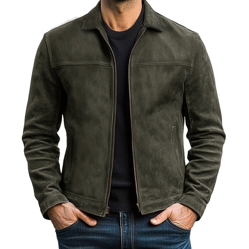 Men's Zip Front Long Sleeve Outerwear Jacket