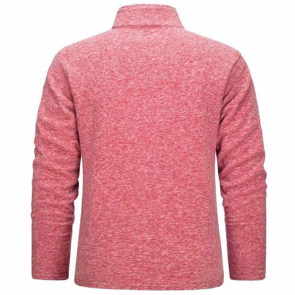 Men's Fleece Sweater with Half Zipper for Ultimate Warmth