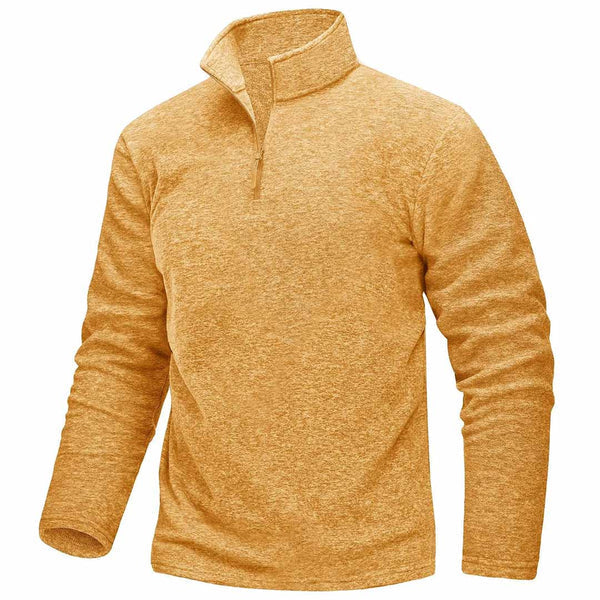 Men's Fleece Sweater with Half Zipper for Ultimate Warmth