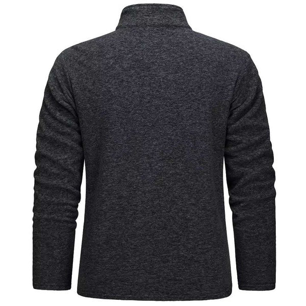 Men's Fleece Sweater with Half Zipper for Ultimate Warmth