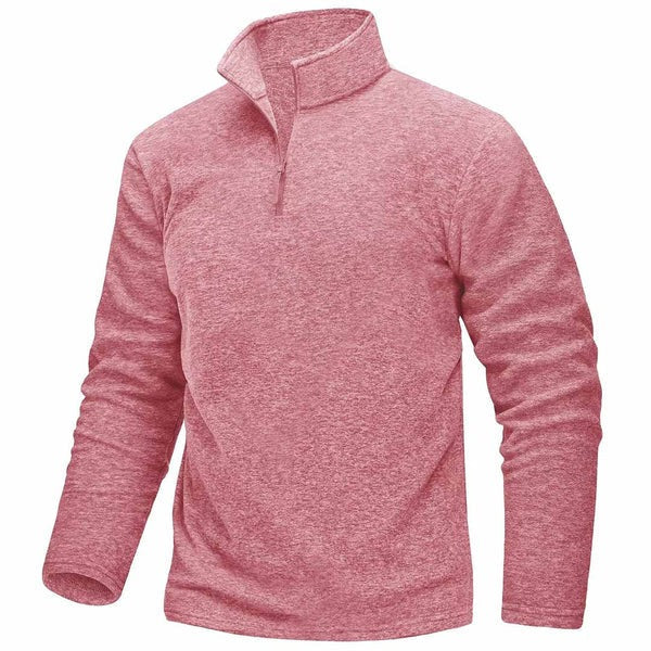Men's Fleece Sweater with Half Zipper for Ultimate Warmth