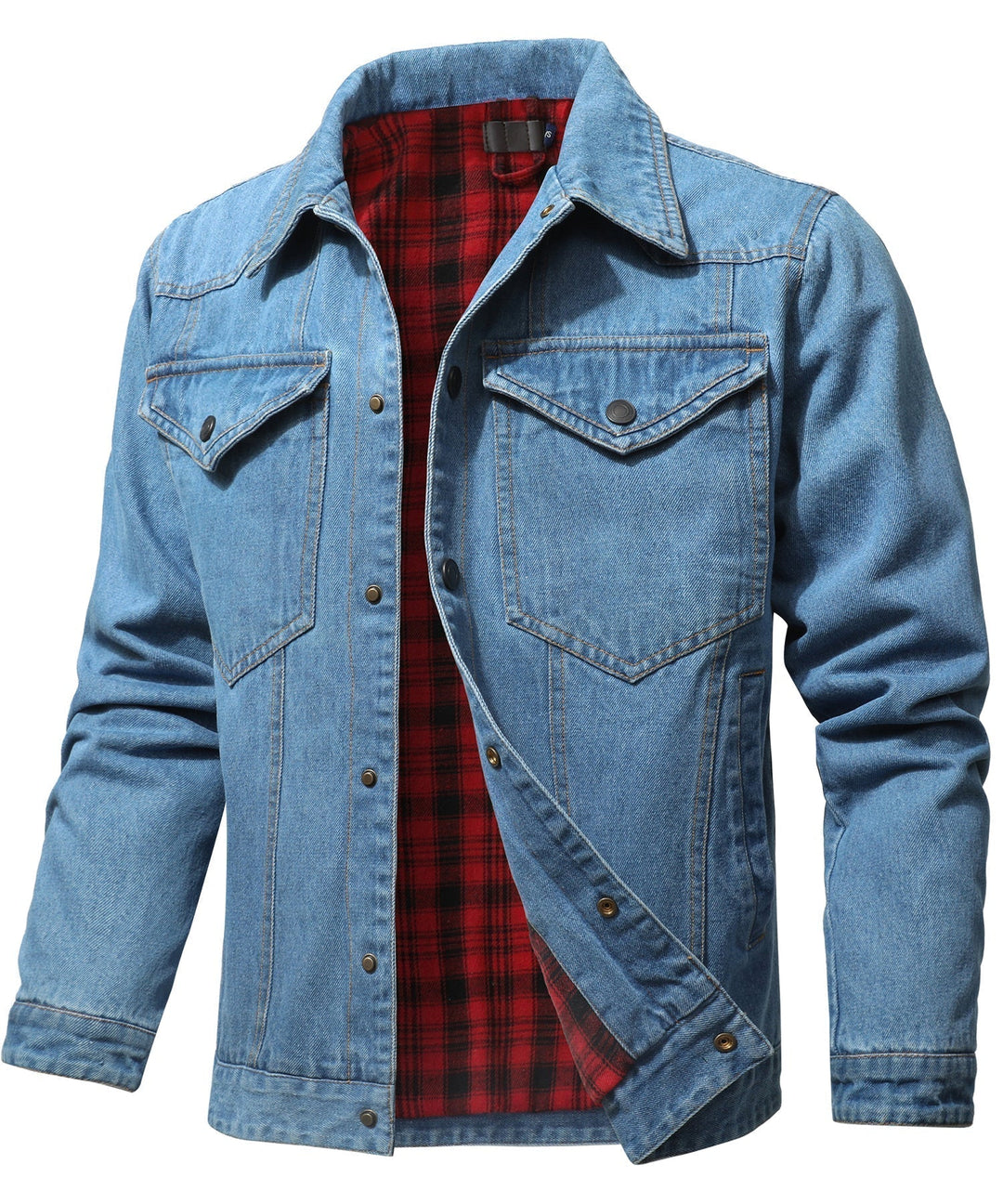 Men's Flannel Lined Denim Jacket