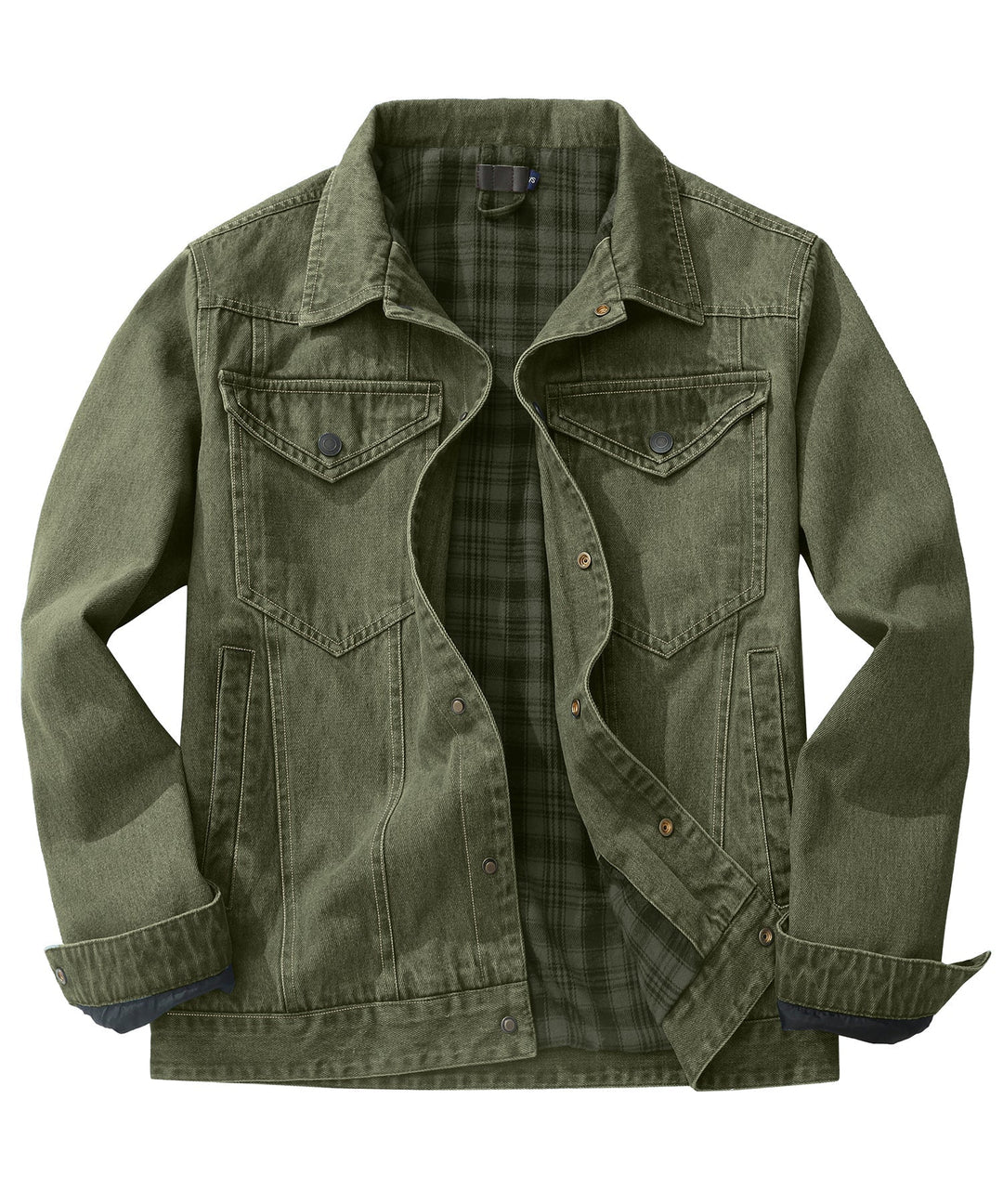 Men's Flannel Lined Denim Jacket