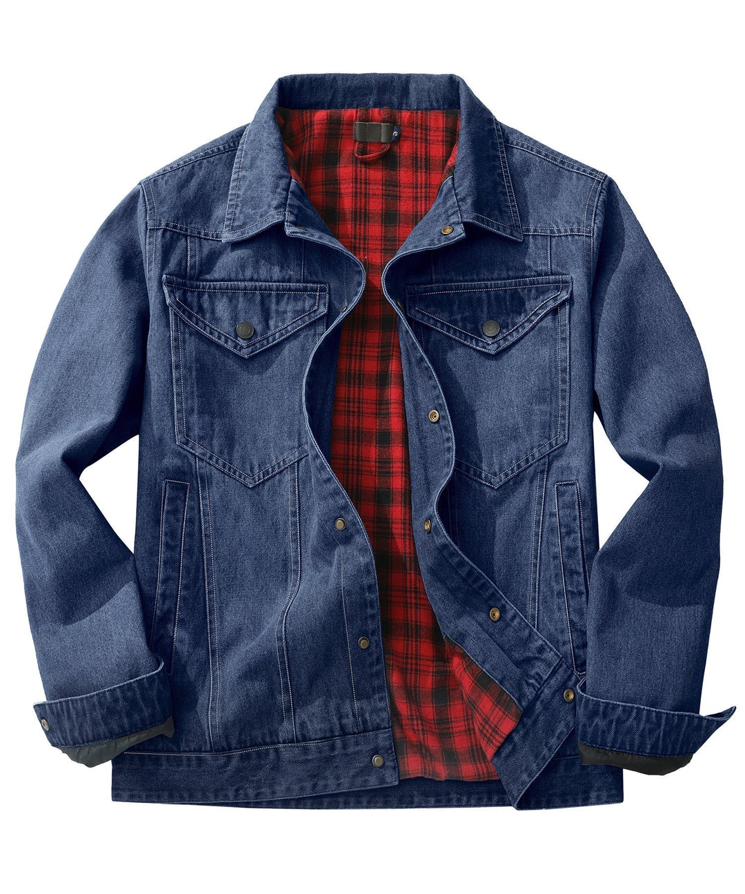Men's Flannel Lined Denim Jacket