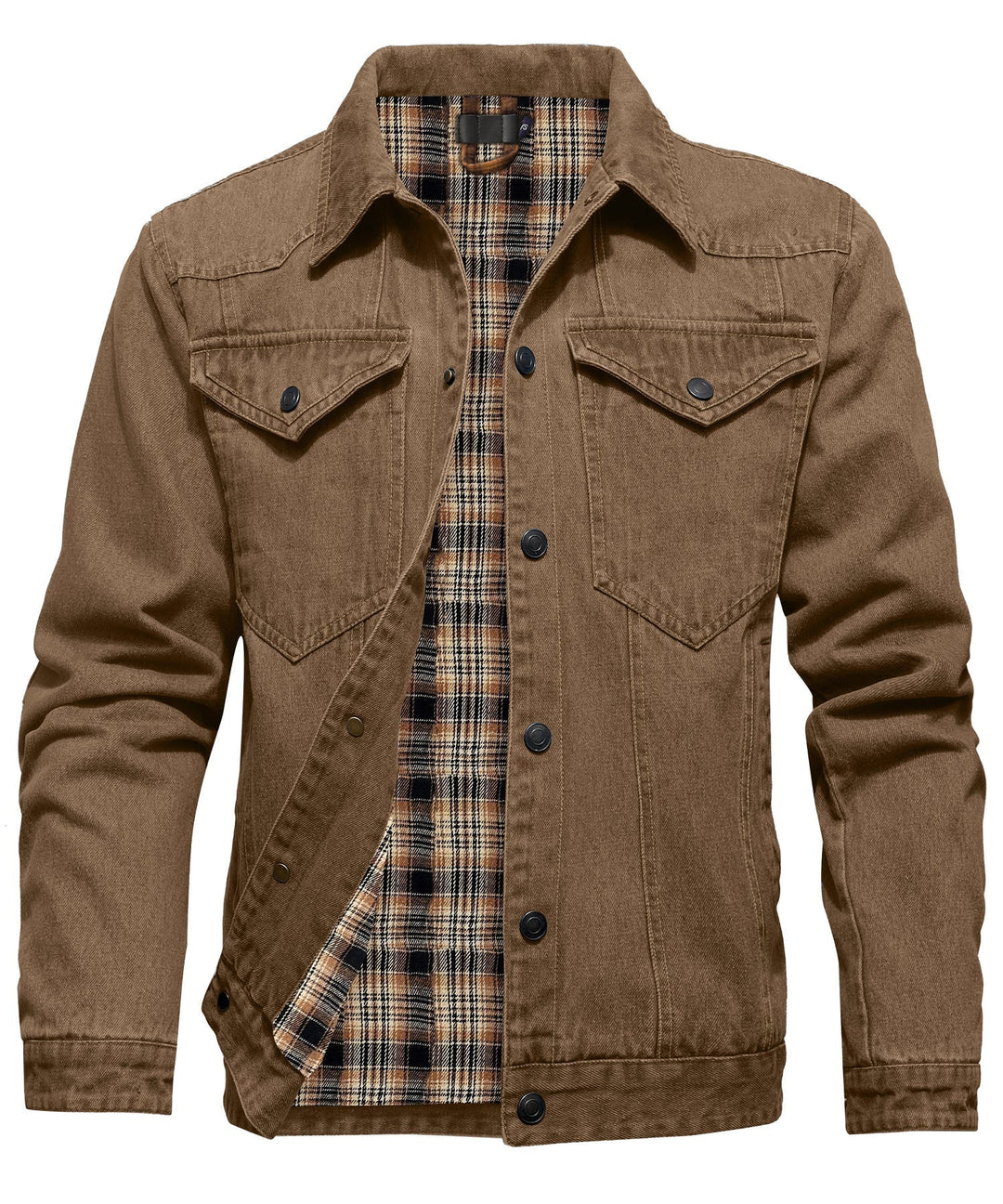 Men's Flannel Lined Denim Jacket