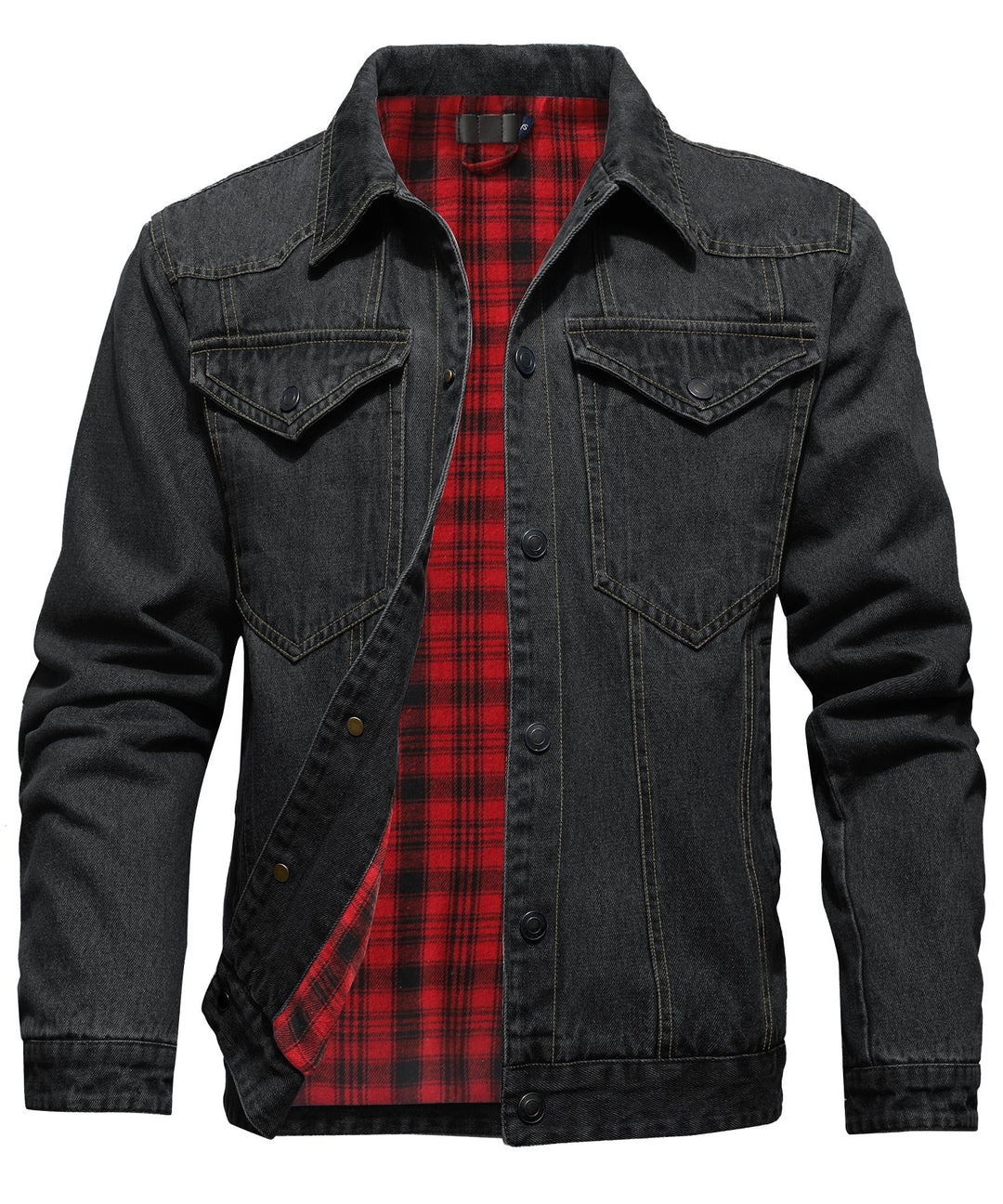 Men's Flannel Lined Denim Jacket